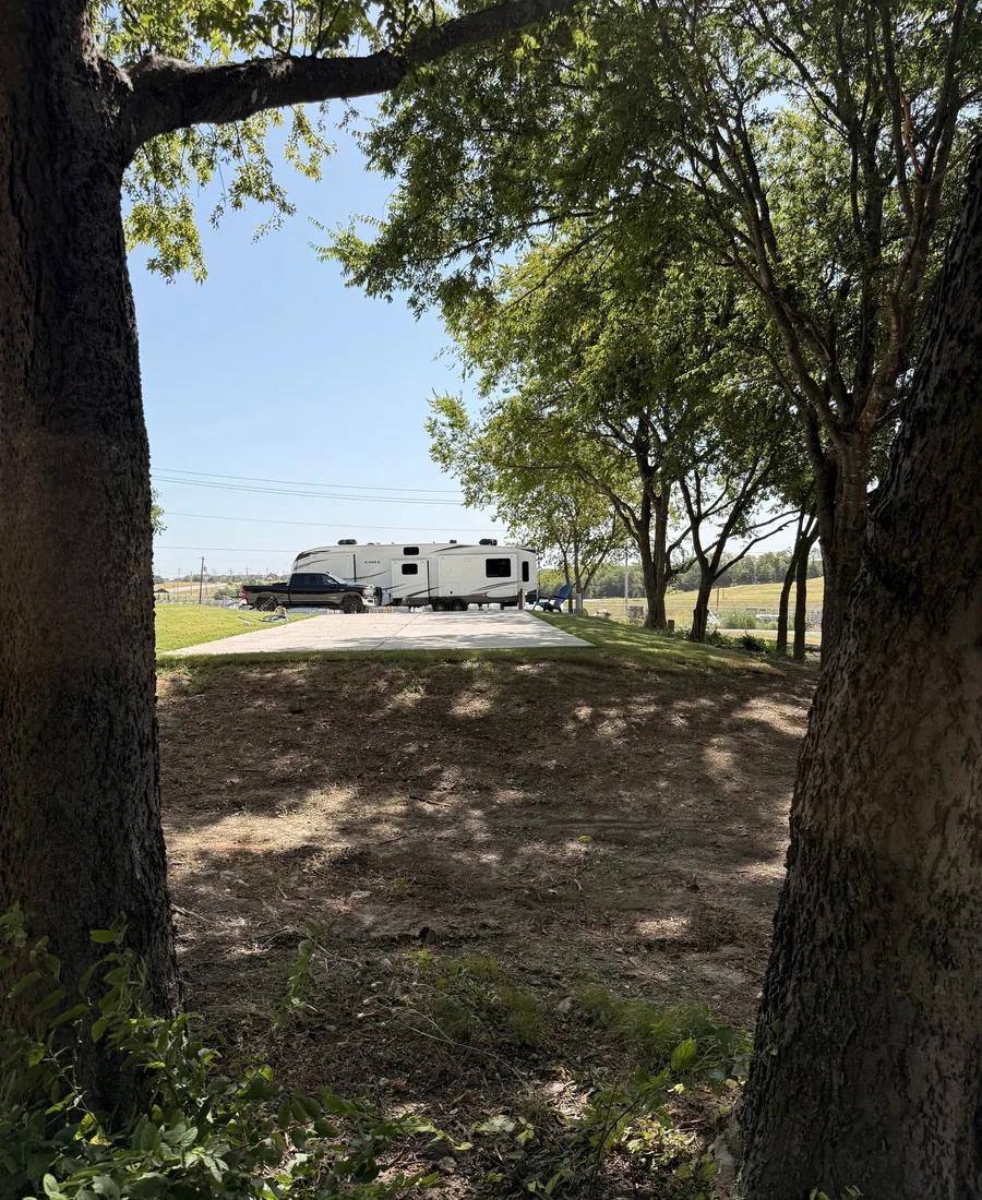 RV site at Cedar Point RV in Farmersville, Texas
